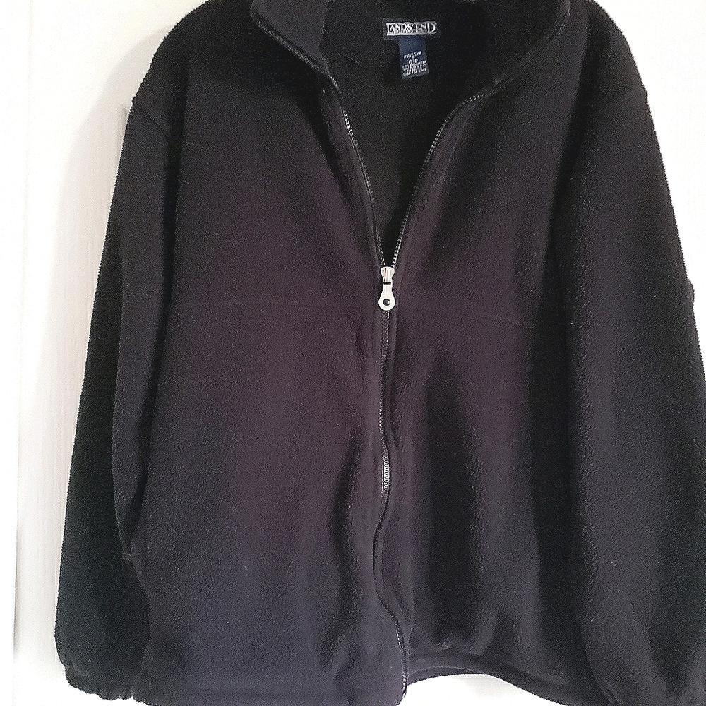 lands' end • fleece zip jacket